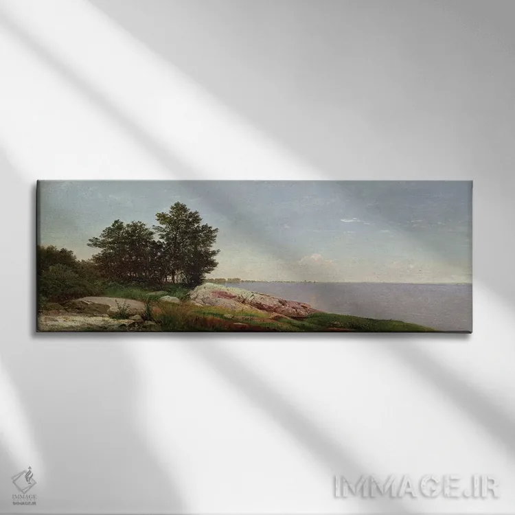 تابلو خلیج لانگ آیلند در دارین اثر جان فردریک کنست - نمای روبهرو روی دیوار