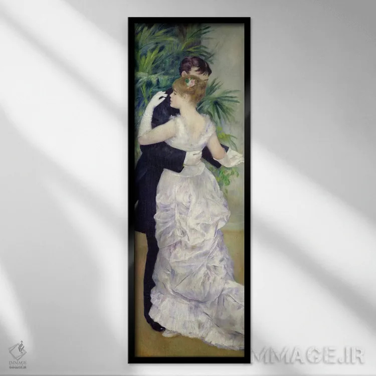 تابلو 1883,رقص در شهر، ۱۸۸۳ اثر پیر-اوگوست رنوار - نمای قابدار مشکی