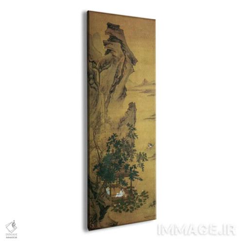 تابلو خیالپردازی تابستانی در کنار تالاب نیلوفر آبی اثر کیو یینگ - نمای پرسپکتیو محصول