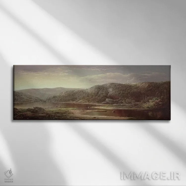 تابلو بر فراز رود شناندوا، حدود ۱۸۶۰ (آمریکا) اثر ویلیام زونتاگ - نمای روبهرو روی دیوار