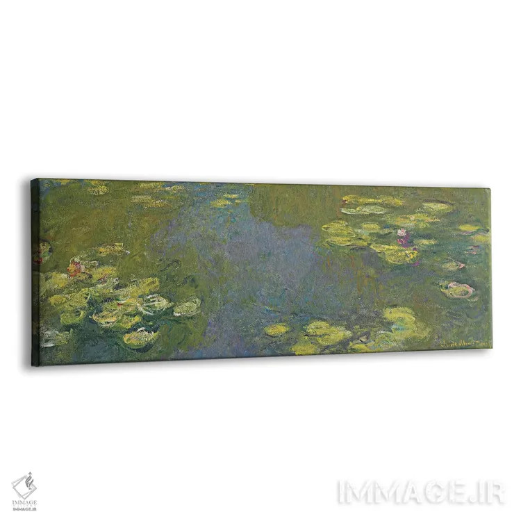 تابلو برکهٔ نیلوفر آبی اثر کلود مونه (نقاش معروف فرانسوی) - نمای پرسپکتیو محصول