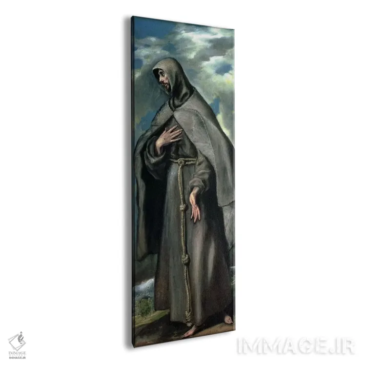 تابلو سن فرانسیس آسیزی اثر ال گرکو (نقاش یونانی-اسپانیایی) - نمای پرسپکتیو محصول