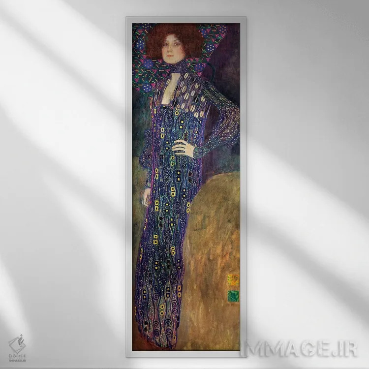 تابلو امیلی فلوگه، ۱۹۰۲ اثر گوستاو کلیمت - نمای قابدار سفید