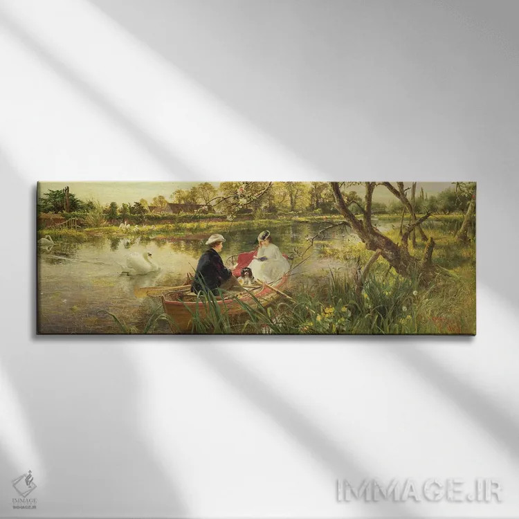 تابلو تعطیلات ما اثر چارلز جیمز لوئیس - نمای روبهرو روی دیوار