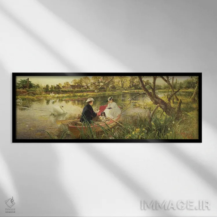 تابلو تعطیلات ما اثر چارلز جیمز لوئیس - نمای قابدار مشکی