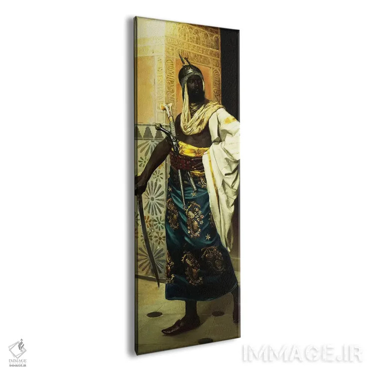 تابلو نگهبان نوبیایی (آفریقا) اثر رودولف وایسه - نمای پرسپکتیو محصول