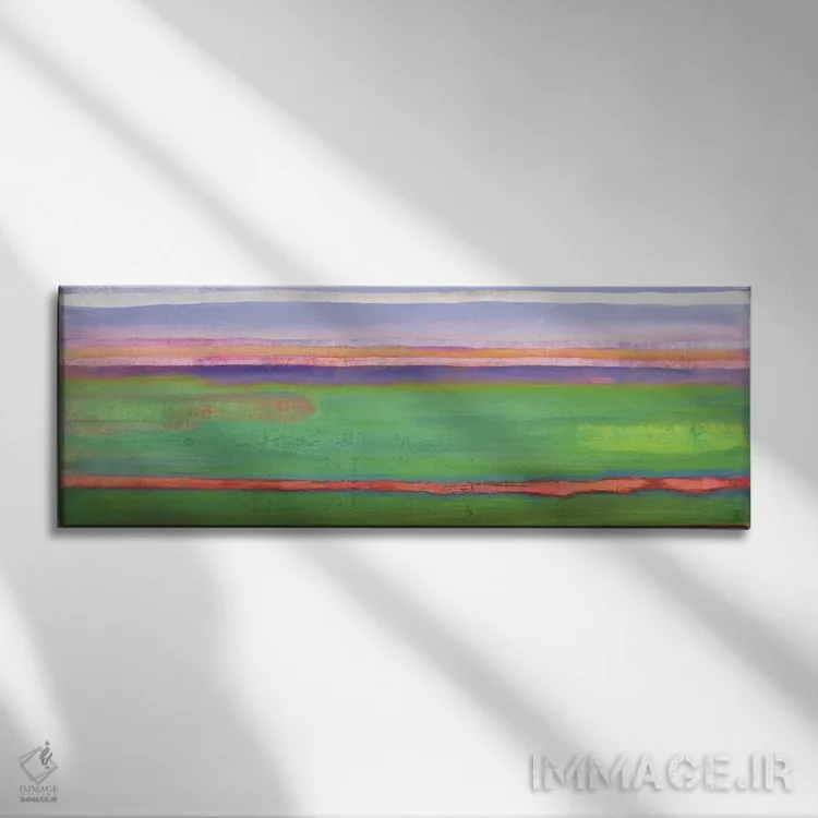 تابلو 2001,انتظار، ۲۰۰۱ اثر لو گیبز - نمای روبهرو روی دیوار