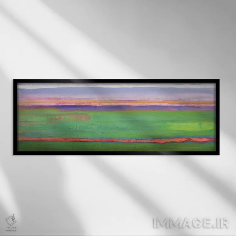 تابلو 2001,انتظار، ۲۰۰۱ اثر لو گیبز - نمای قابدار مشکی