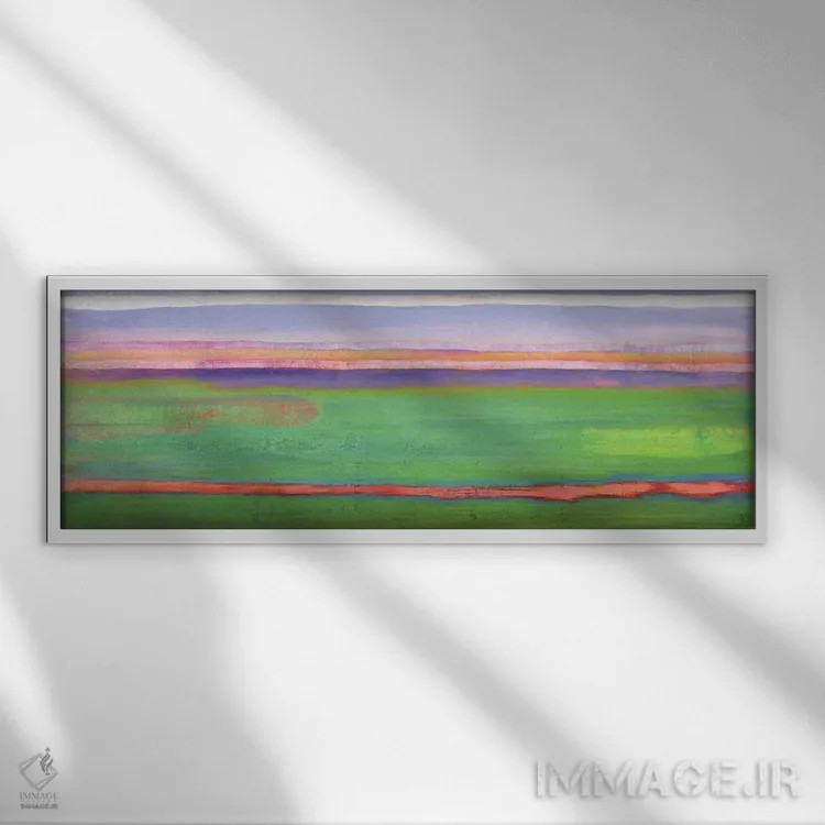 تابلو 2001,انتظار، ۲۰۰۱ اثر لو گیبز - نمای قابدار سفید