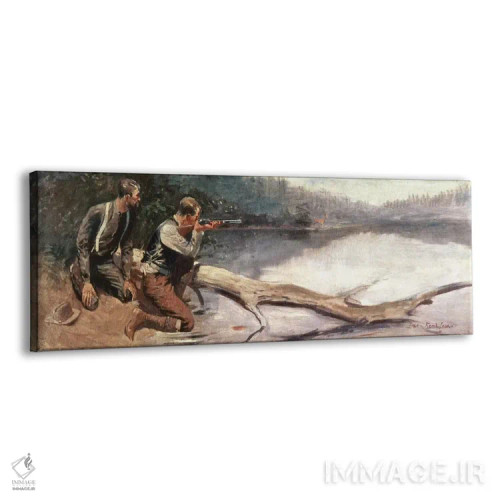 تابلو وینچستر (اسلحه) اثر فردریک رمینگتون (هنرمند آمریکایی غرب) - نمای پرسپکتیو محصول