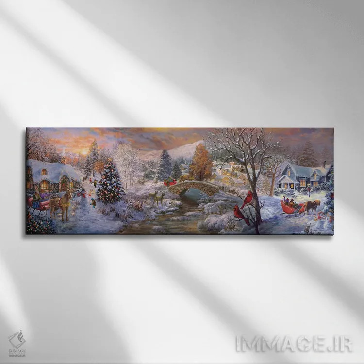 تابلو به خانهٔ مادربزرگ میرویم اثر نیکی بومه - نمای روبهرو روی دیوار