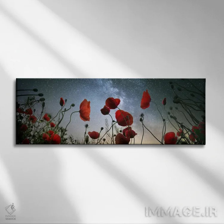 تابلو پادشاهی طلوع ماه دو اثر آدریان بوردَا - نمای روبهرو روی دیوار