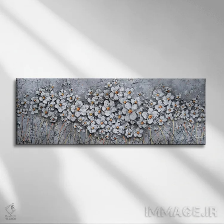 تابلو مزارع مروارید اثر بریت هالوِول - نمای روبهرو روی دیوار