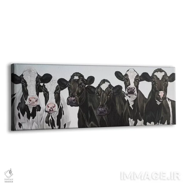 تابلو گلهٔ گاوها اثر کلارا باستین - نمای پرسپکتیو محصول