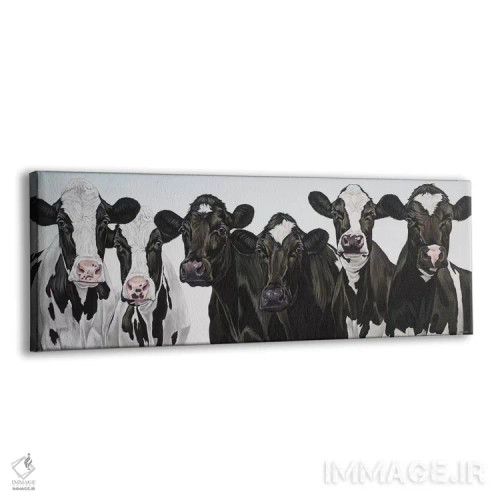 تابلو گلهٔ گاوها اثر کلارا باستین - نمای پرسپکتیو محصول