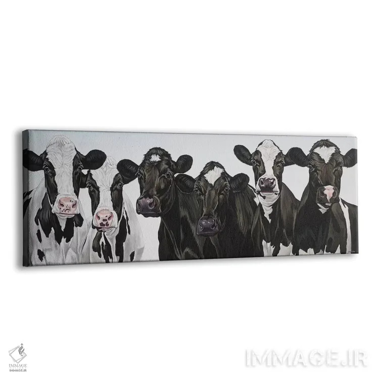 تابلو گلهٔ گاوها اثر کلارا باستین - نمای پرسپکتیو محصول