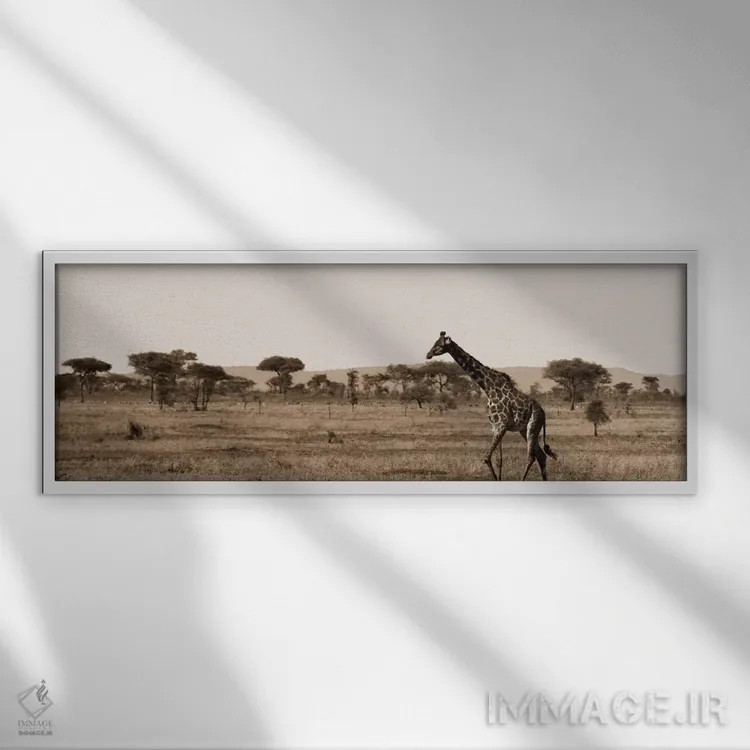 تابلو افقهای سرنگتی ۲ (آفریقا) اثر بویس وات - نمای قابدار سفید