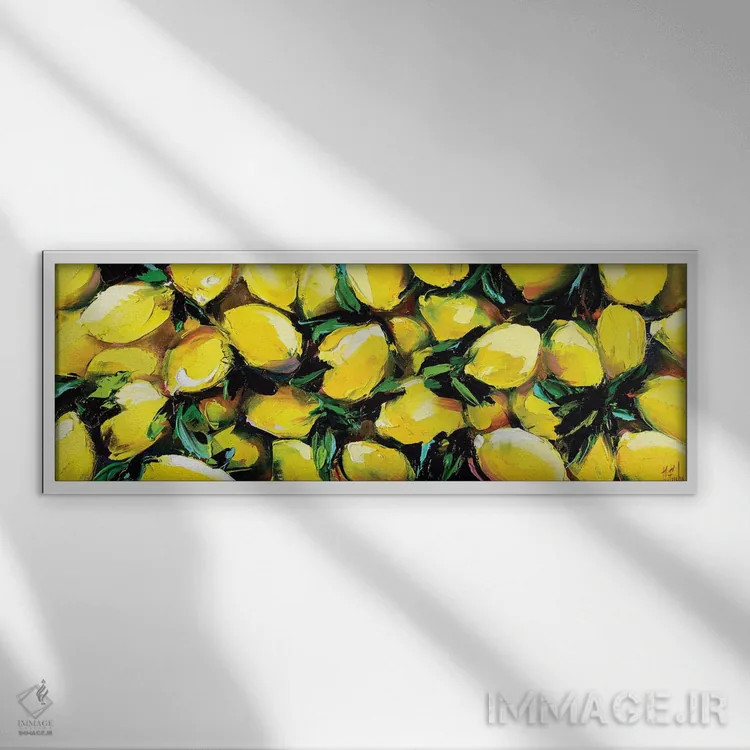تابلو نقاشی لیمو اثر بُژنا فوخس - نمای قابدار سفید