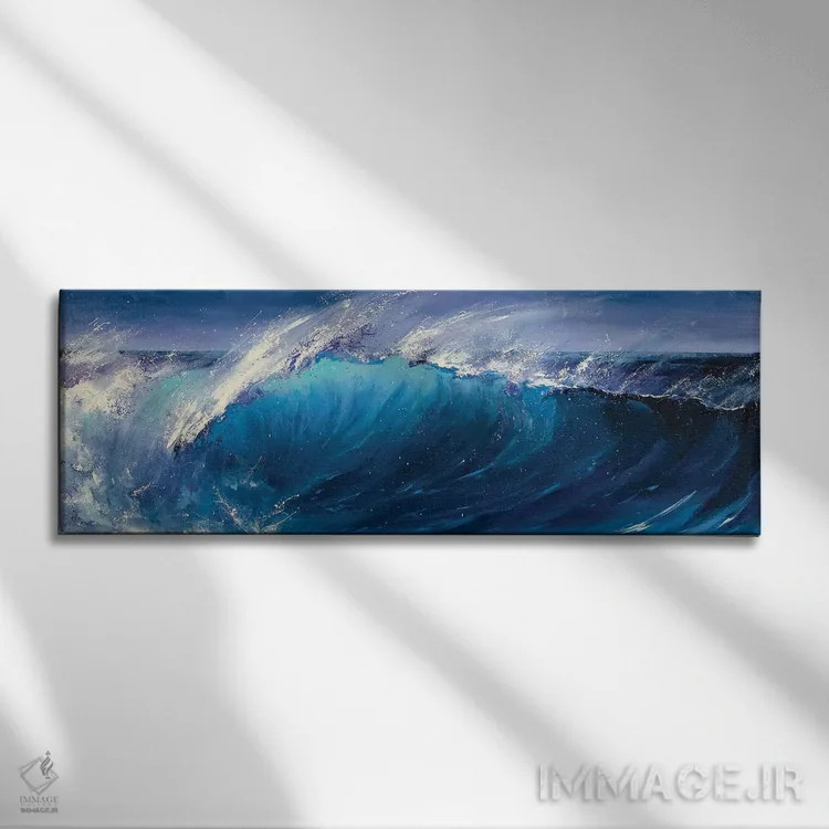 تابلو موج شبانه اثر بُژنا فوخس - نمای روبهرو روی دیوار