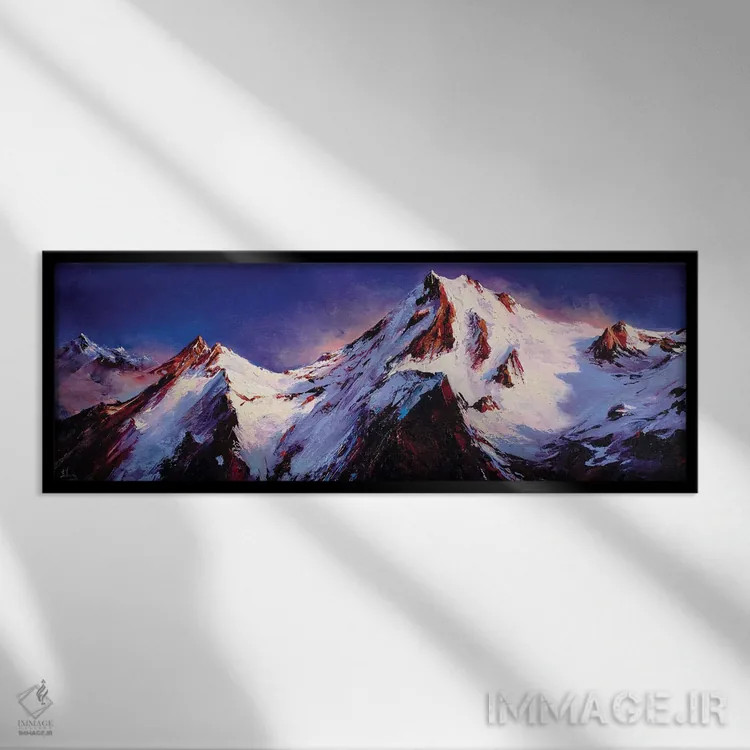 تابلو عصر گرم در کوهستانها اثر بُژنا فوخس - نمای قابدار مشکی