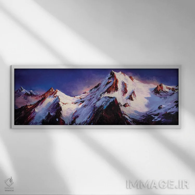 تابلو عصر گرم در کوهستانها اثر بُژنا فوخس - نمای قابدار سفید