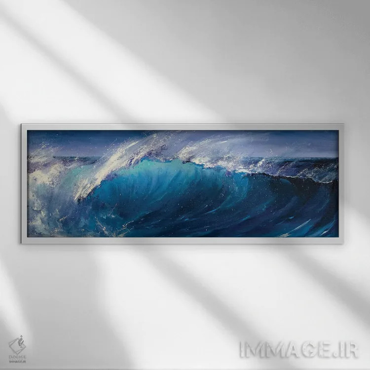 تابلو موج شبانه اثر بُژنا فوخس - نمای قابدار سفید