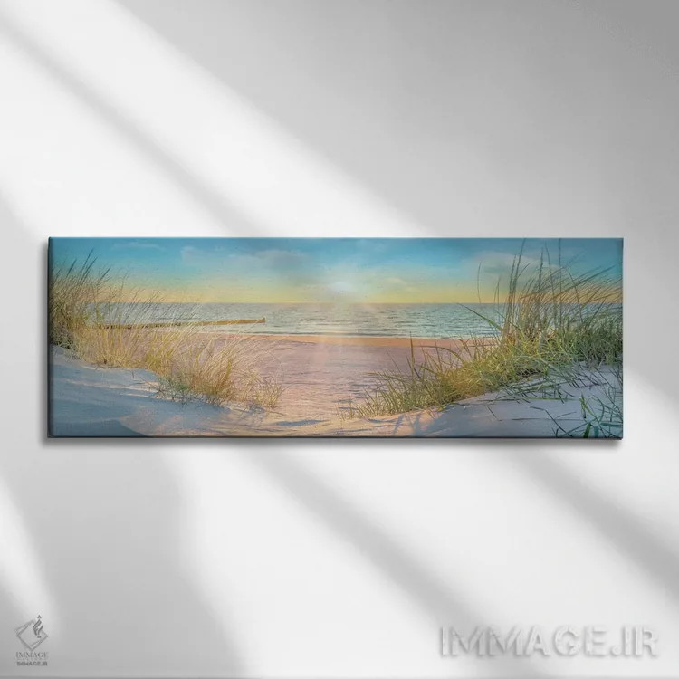 تابلو منتظر من اثر مایک کالاسیبتا - نمای روبهرو روی دیوار