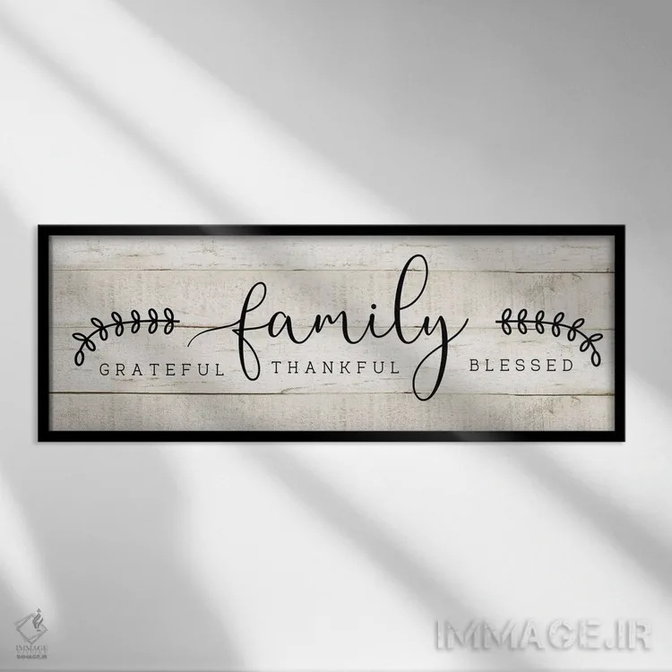 تابلو خانواده اثر طراحی CAD (استودیو طراحی دیجیتال) - نمای قابدار مشکی