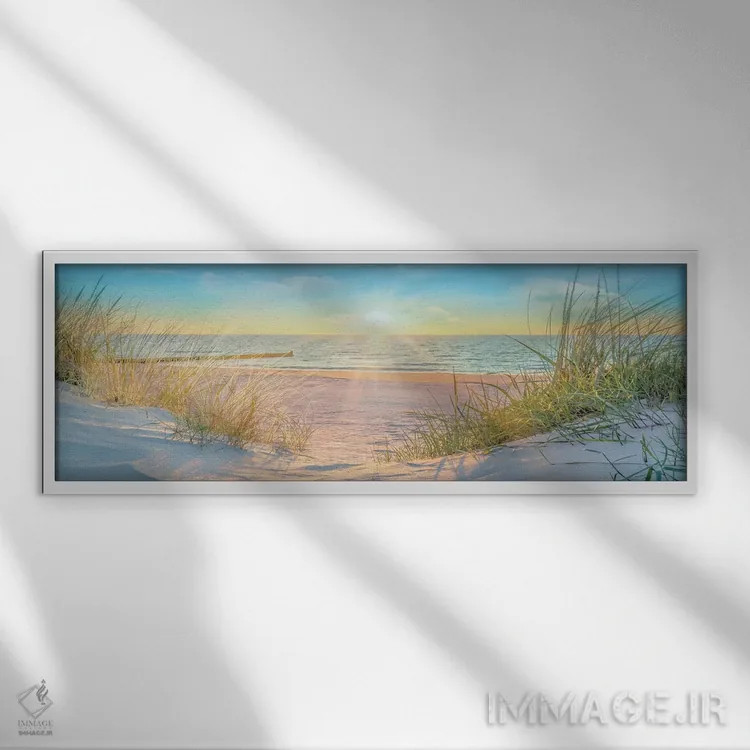 تابلو منتظر من اثر مایک کالاسیبتا - نمای قابدار سفید