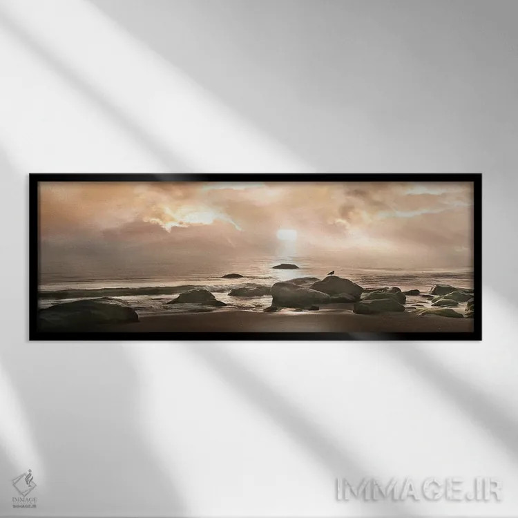 تابلو بهترین جای خانه اثر مایک کالاسیبتا - نمای قابدار مشکی