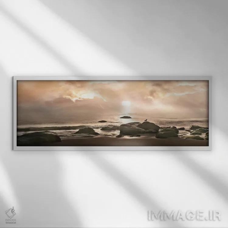 تابلو بهترین جای خانه اثر مایک کالاسیبتا - نمای قابدار سفید