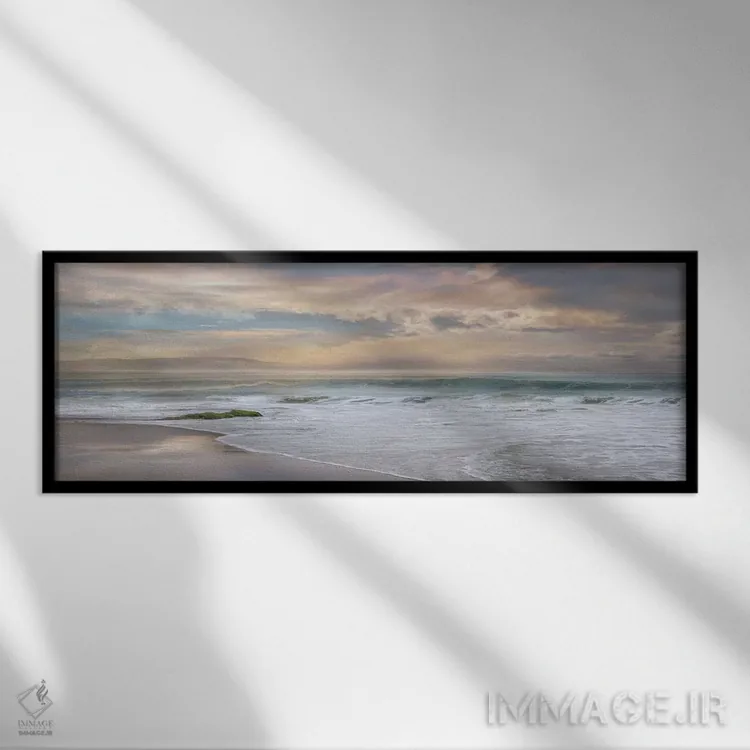 تابلو گرگومیش ملایم اثر مایک کالاسیبتا - نمای قابدار مشکی