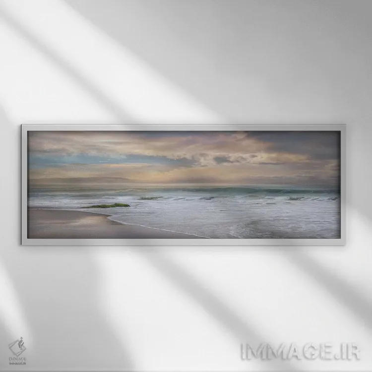 تابلو گرگومیش ملایم اثر مایک کالاسیبتا - نمای قابدار سفید