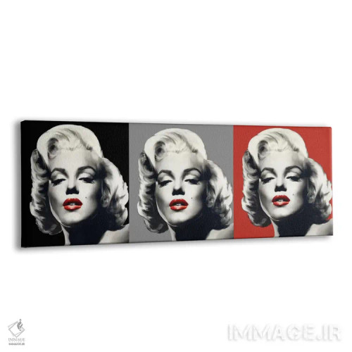 تابلو سهگانه گرافیکی مرلین اثر کریس کنسانی - نمای پرسپکتیو محصول