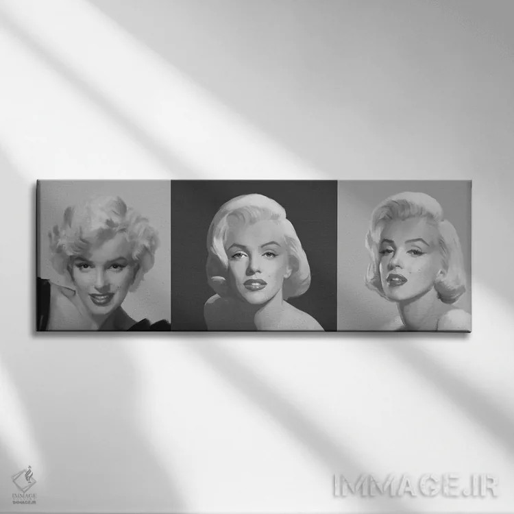 تابلو سهگانه مرلین اثر کریس کنسانی - نمای روبهرو روی دیوار