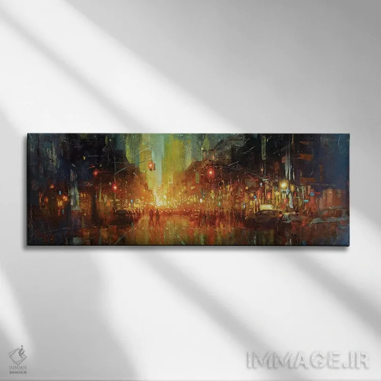 تابلو نیویورک (آمریکا) اثر کریستوفر کلارک - نمای روبهرو روی دیوار