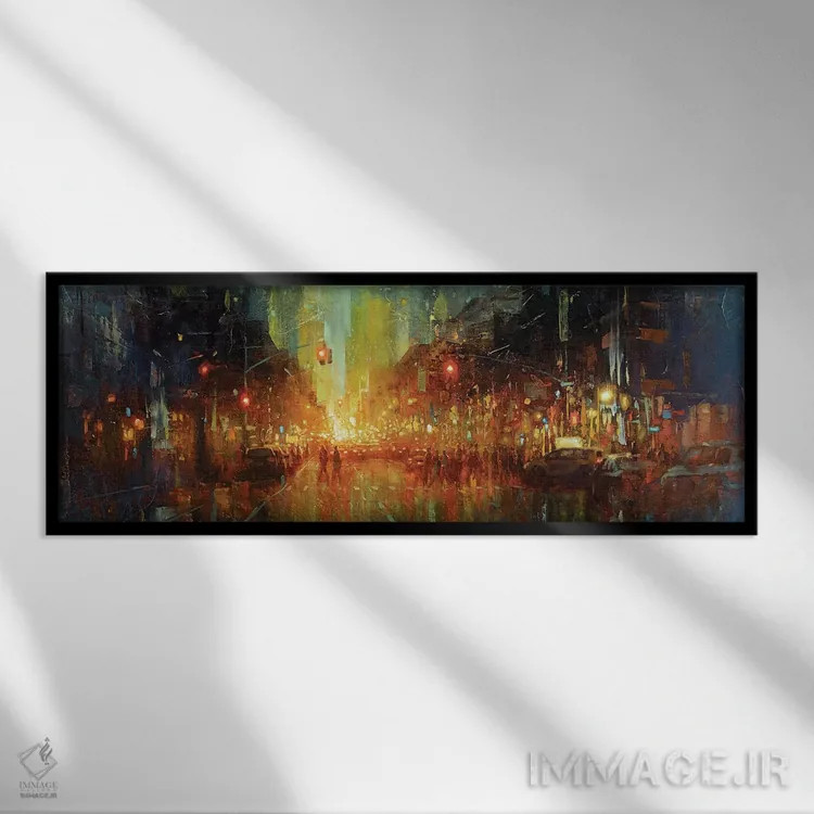 تابلو نیویورک (آمریکا) اثر کریستوفر کلارک - نمای قابدار مشکی