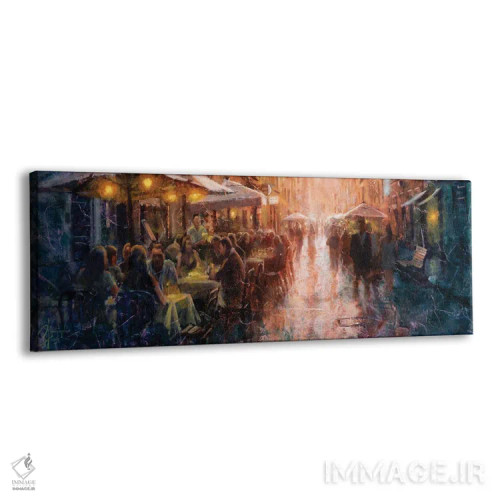 تابلو کافه رم اثر کریستوفر کلارک - نمای پرسپکتیو محصول