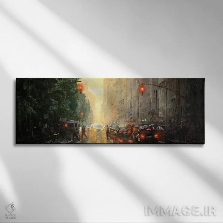 تابلو نیویورک (آمریکا) اثر کریستوفر کلارک - نمای روبهرو روی دیوار