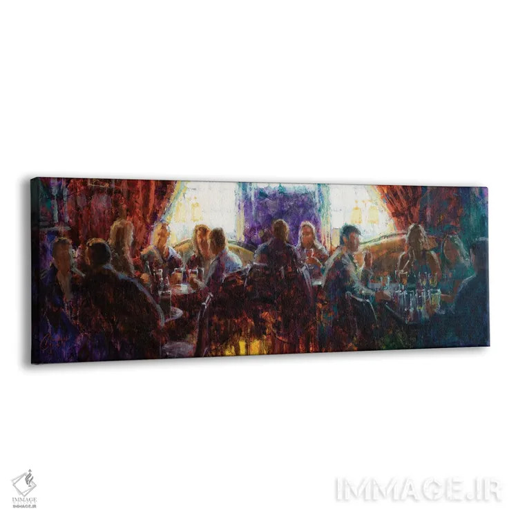 تابلو پاب با دوستان اثر کریستوفر کلارک - نمای پرسپکتیو محصول