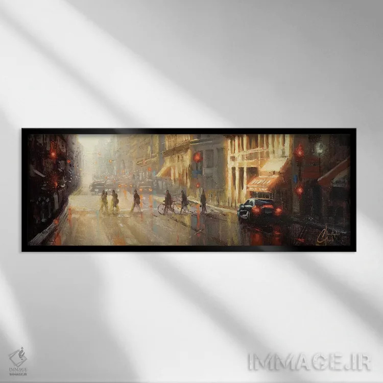 تابلو پاریس (فرانسه) اثر کریستوفر کلارک - نمای قابدار مشکی