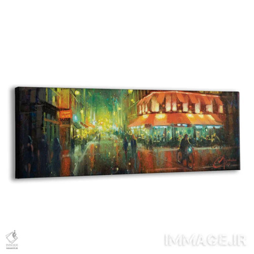 تابلو Rainy Street II,پاریس، خیابان بارانی II اثر کریستوفر کلارک - نمای پرسپکتیو محصول