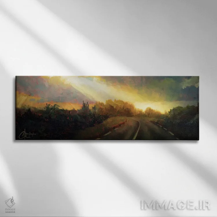 تابلو پرتو امید اثر کریستوفر کلارک - نمای روبهرو روی دیوار