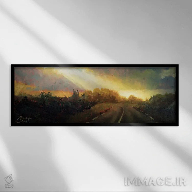 تابلو پرتو امید اثر کریستوفر کلارک - نمای قابدار مشکی