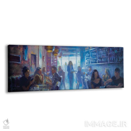 تابلو کافه فلورانس اثر کریستوفر کلارک - نمای پرسپکتیو محصول