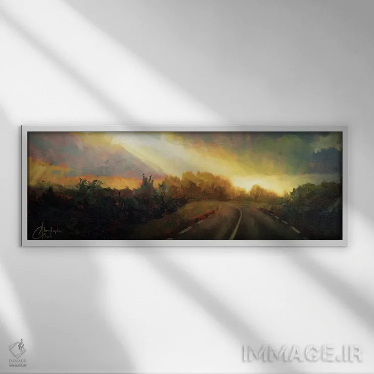 تابلو پرتو امید اثر کریستوفر کلارک - نمای قابدار سفید