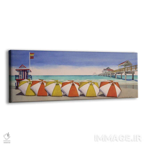 تابلو مشرف به اسکله اثر کوری کلیفورد - نمای پرسپکتیو محصول