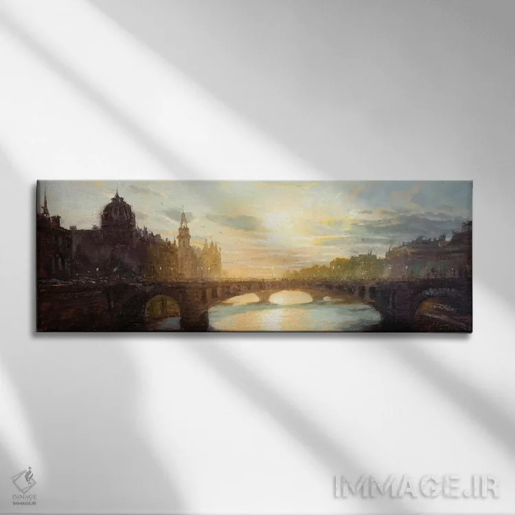 تابلو پاریس (فرانسه) اثر کریستوفر کلارک - نمای روبهرو روی دیوار