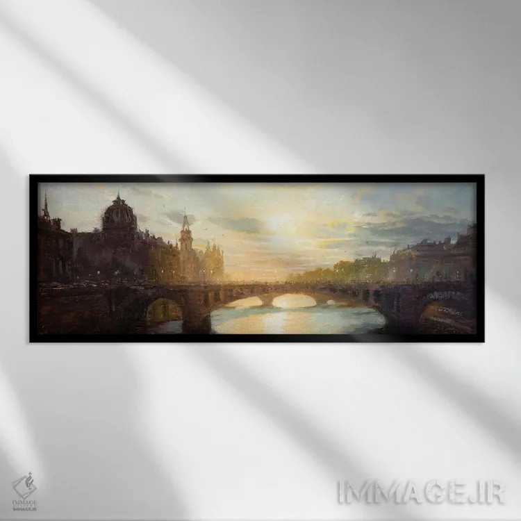 تابلو پاریس (فرانسه) اثر کریستوفر کلارک - نمای قابدار مشکی