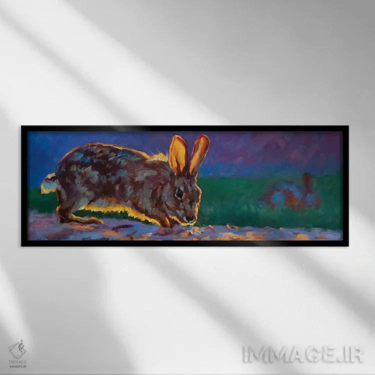 تابلو ماجراجویی هیزل اثر چری کریستنسن - نمای قابدار مشکی